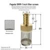 4/6/1 Inch Soft Water Hose & Oil Filter Screen Connector for Fish Tank Pump Impurity Isolation.