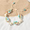 Simple Adjustable Woven Rope Handmade Bracelets for Women Men Boho Shell Conch Starfish Charm Bracelet Summer Beach Jewelry Gift