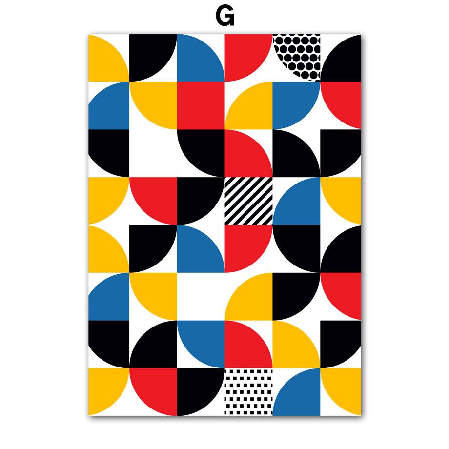 Bauhaus Lines Stripe Geometric Wall Art Posters Prints Nordic Abstract Canvas Painting Hotel Bar Pictures For Living Room Decor