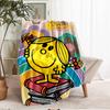 Mr. Men and Little Miss Theme Printed Blanket - Perfect for Couch, Bed, Travel & Outdoor Use | Machine Washable, Cozy & Durable.