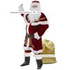 Adult Christmas Costume Golden Flower Men's Christmas Outfit Christmas Cosplay Costume Santa Claus Performance Outfit