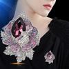 Women's Light Luxury Design Elegant Inlaid Zircon Tassel Flower Brooch Fashionable And Versatile Niche Design Brooch