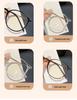 Ultra-Light Korean Style Women’s Eyeglass Frames with Myopia Prescription Option & Anti-Blue Light, Cold Tea Color Trend.