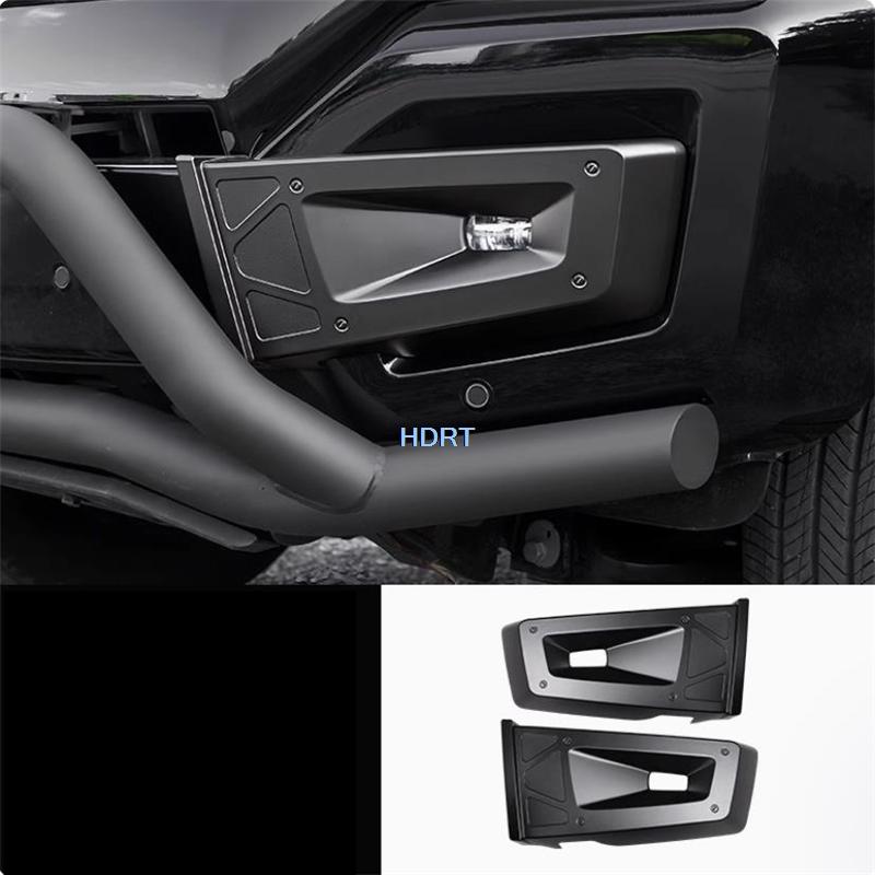 For Great Wall GWM Tank 400  + Car Style Front Fog Light Cover Lamp Frame Protector Decoration Accessories Exterior Sticker