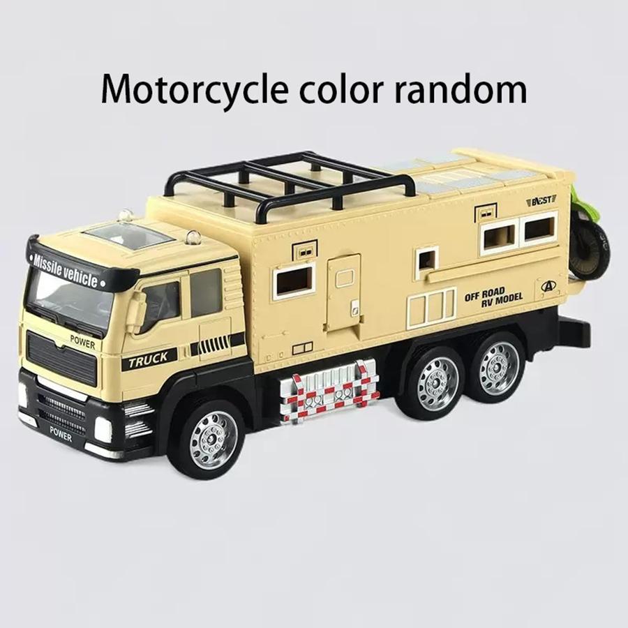 1Pcs- High-Quality 1:24 High-Quality Scale Off-Road Transport Vehicle Construction Set High-Quality Miniature High-Quality Rv Play Sets High-Quality