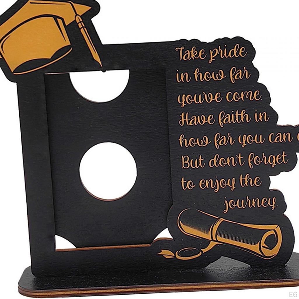 Ramka na zdjęcia Ozdoba na stół Rzemiosło Sztuka na biurko Prezent z okazji ukończenia szkoły Wewnętrzny wyświetlacz obrazu Drewniany