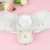 Forever Flower Jewelry Box Creative Flower Jewelry Box Necklace Storage Container for Wife's Special Occasion