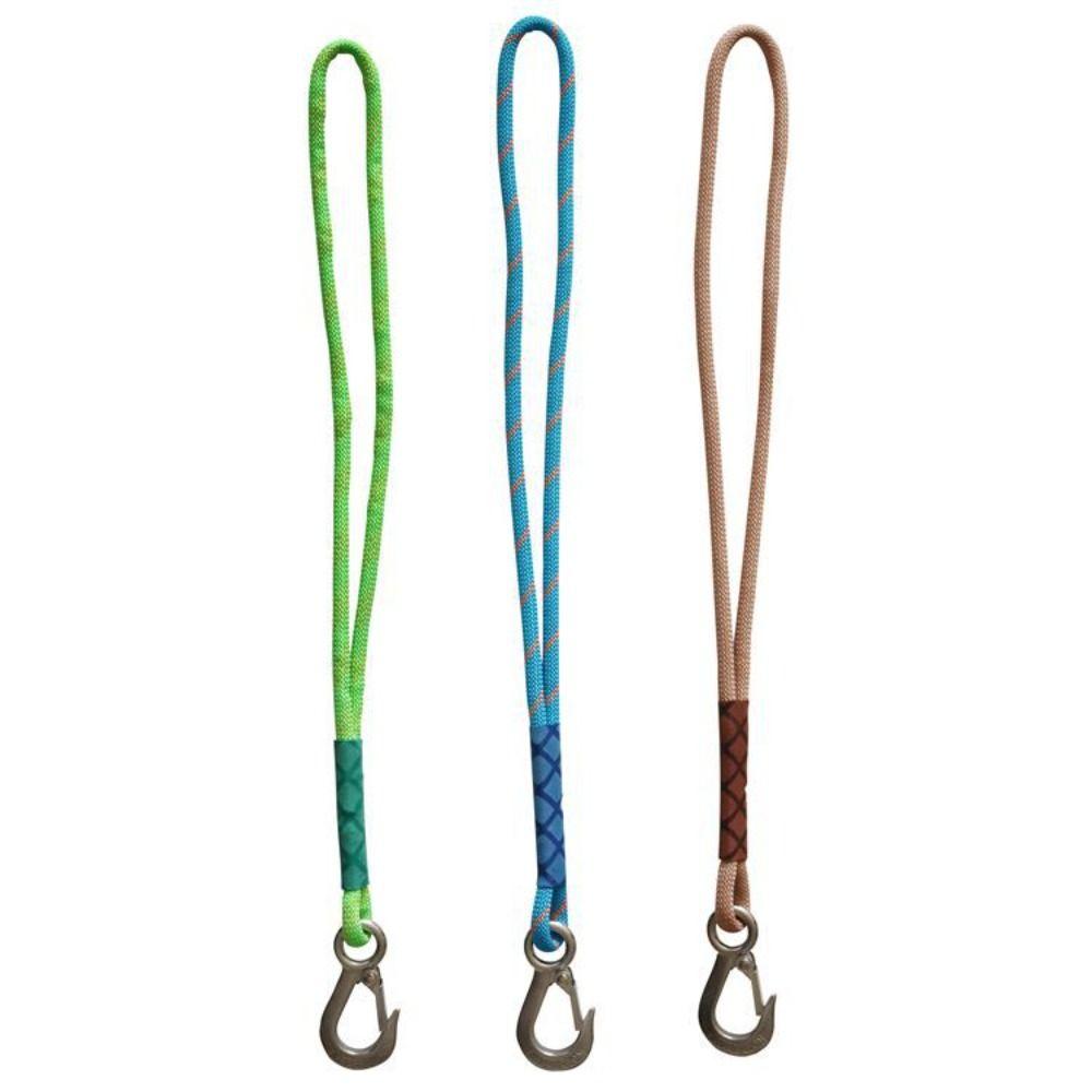 Durable 0.6M Heavy Duty Nylon Sling Metal Hook Sturdy Hammock Suspension Rope Connecting Tie Rope Outdoor Hammocks