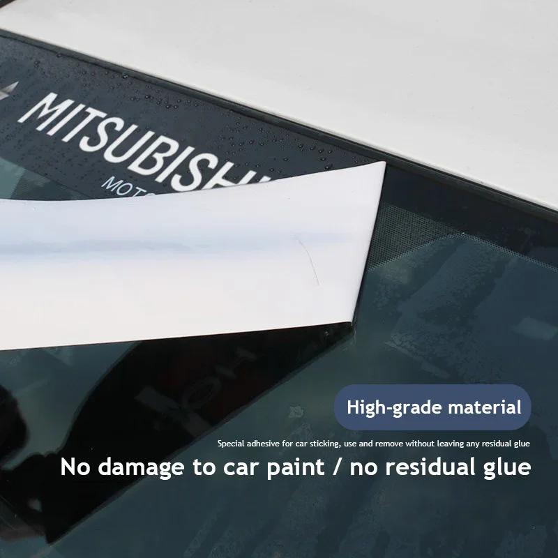 Car Front Rear Windshield Stickers Auto Accessories For Mitsubishi Eclipse Lancer Outlander Pajero ASX Colt I200 Space Triton Ex