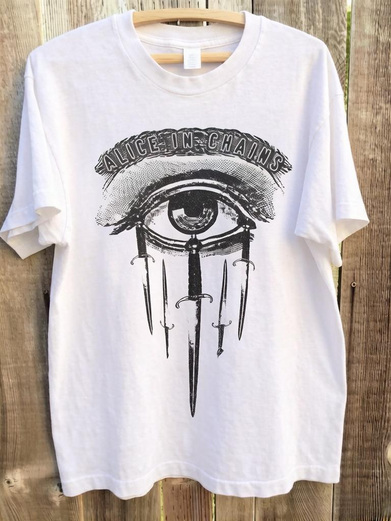 

A Unisexs and Womens Tshirt Suitable for Fans with A Retro Style From The Alice in Chains 90s Tour Collection S