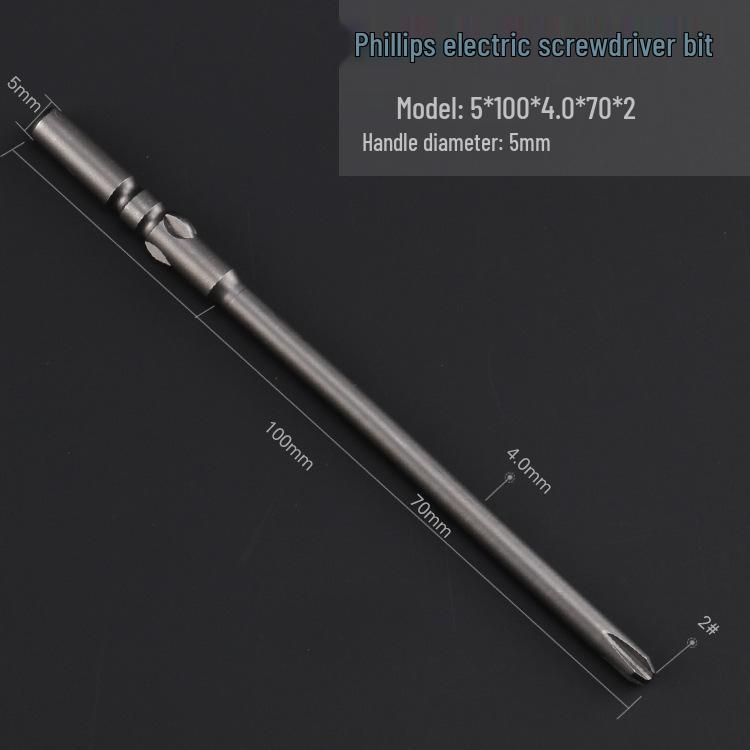 Hardened 5mm Magnetic S2 Steel Phillips Electric Screwdriver Bit Set