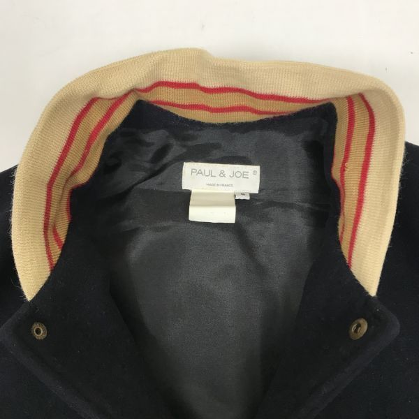 Made in France/PAUL & JOE/Wool Stadium Jumper/S/Navy/Blouson/Outerwear(USED)