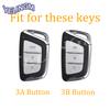 New Tpu 3Button Car Key Case Suitable For Jac Jiayue A5 X4 X7 Ic5 Iev S4 7S T8 Refine S4 S7 M6 Keyless Keychain Accessories
