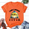 New Chicken I Have 5 Moods Printing T Shirts Unisex Fashion Short Sleeve T Shirt Summer Casual Loose Women T-Shirt
