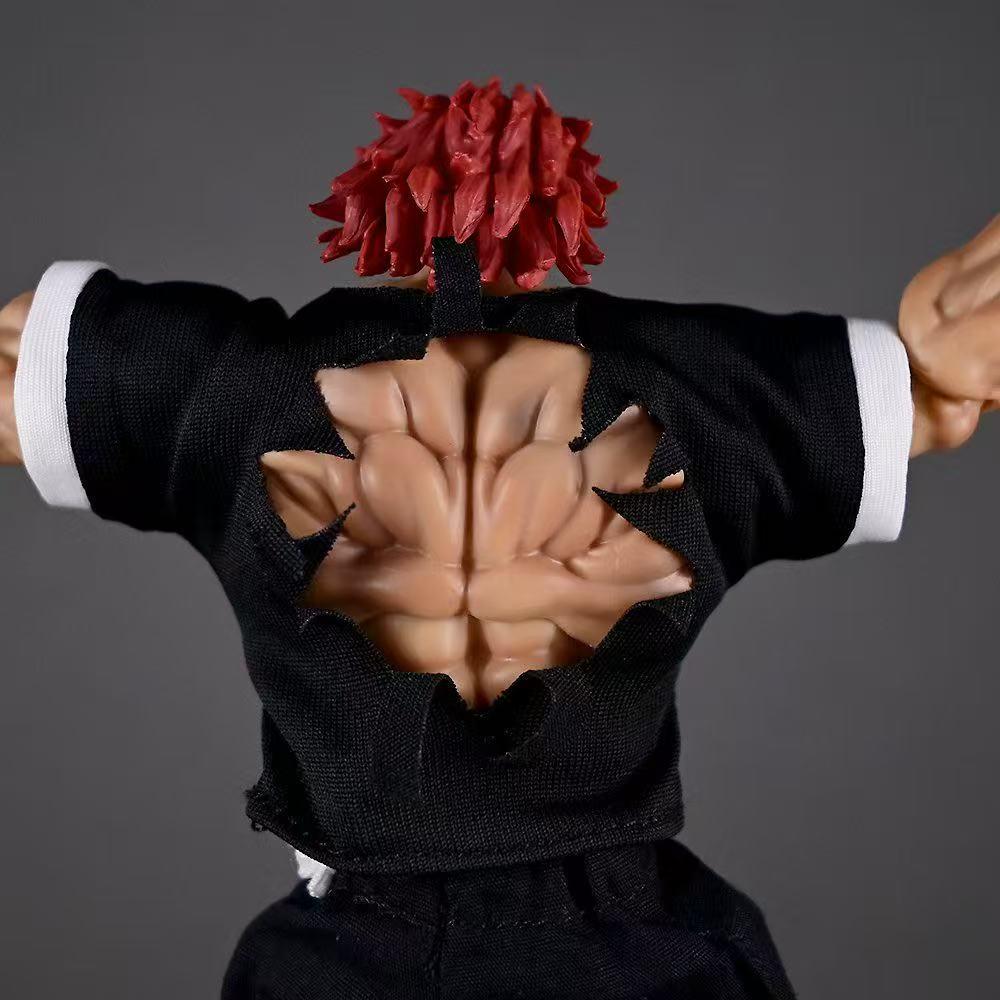 New Baki Yujiro Hanma Movable Anime Figure with Real Clothes