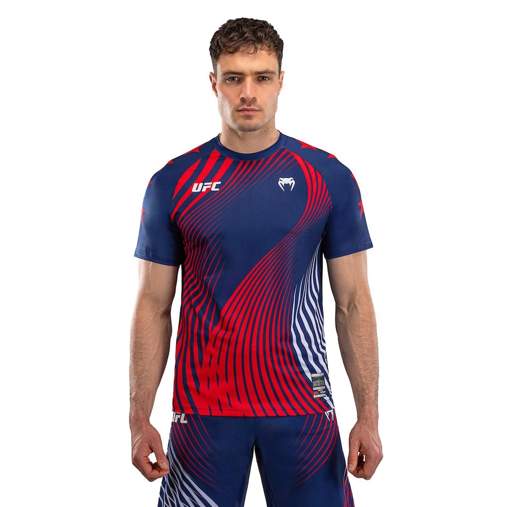 T-shirt Sportiva Estiva da Uomo a Maniche Corte con Girocollo e Stampa 3D