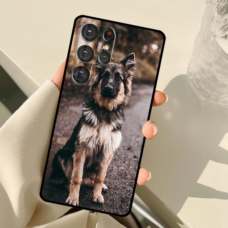 German Shepherd Dog Phone Case For Samsung Galaxy S23 S20 FE S21 FE S22 Ultra Note20 Note10 S8 S9 S10 Plus Cover