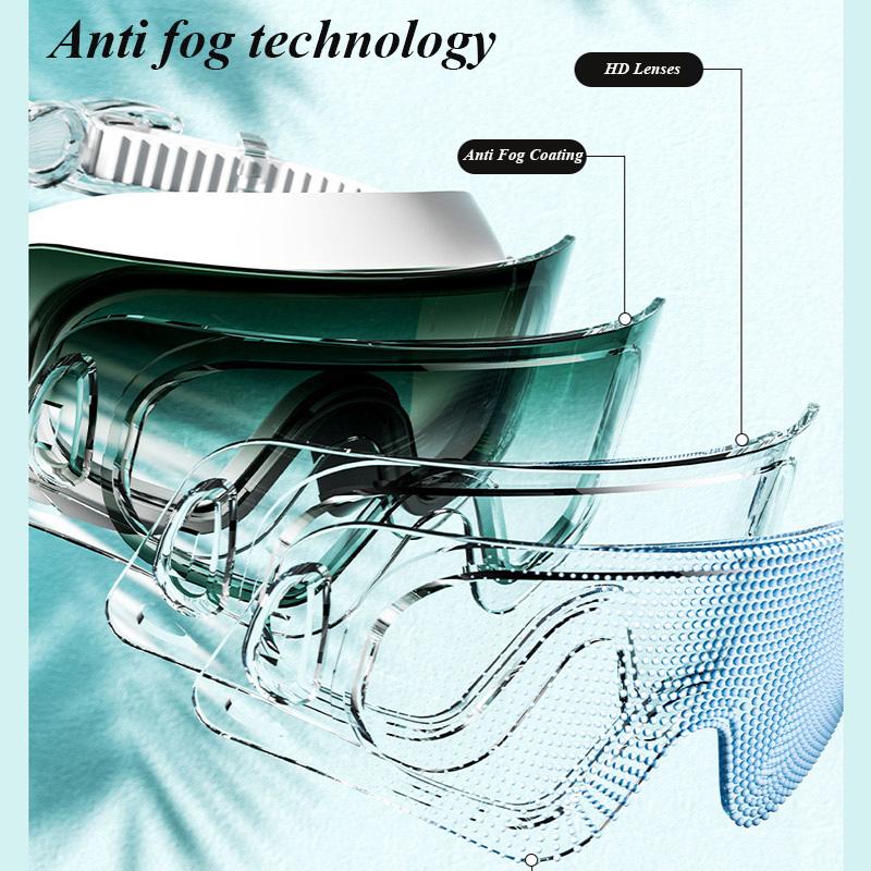Anti Fog Swimming Goggles HD Waterproof Large Frame High Quality Swimming Glasses for Adults Pool Sports Swimming Goggles