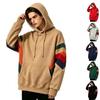 Herren Color-Block Hoodie mit tief angesetzter Schulter Lässiger Pullover Sweatshirt für den Alltag