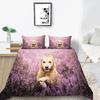 3D Pet Dog Pattern Bedding Set Home Decoration Gift for Boys and Girls Single Bed Double Bed Decoration