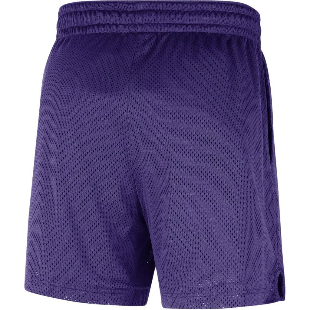 Nike NBA Los Angeles Lakers Mesh Loose Comfortable Casual Basketball Shorts Men Shorts Purple FQ3394-504