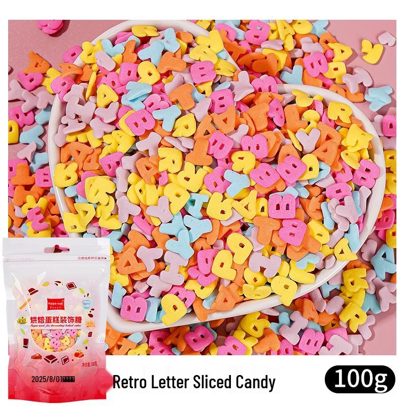 Bunte Zuckerformen: Herzen & Kurven zum Dekorieren von Kuchen, Desserts & Donuts