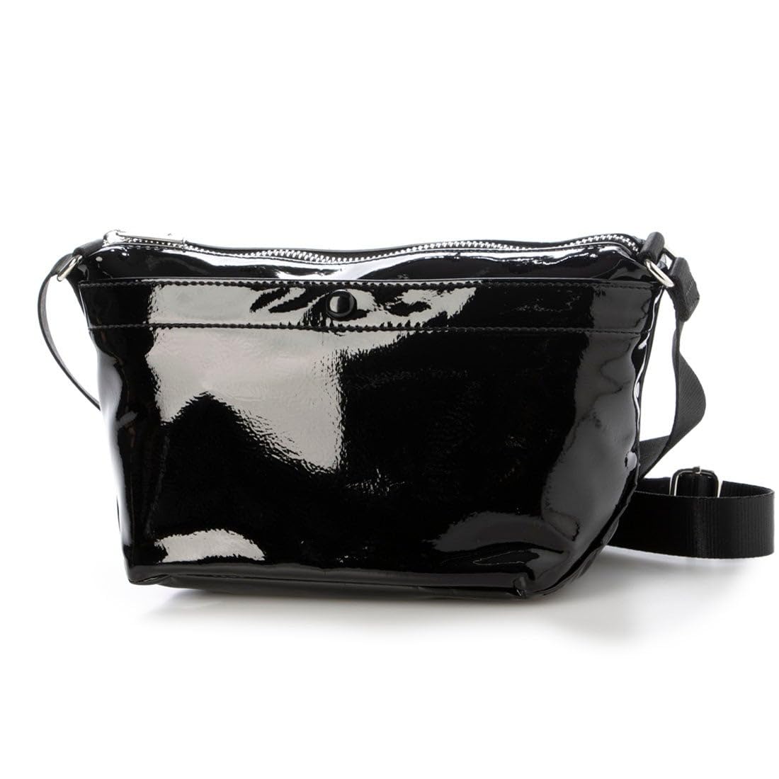 

Soft enamel boat-shaped shoulder bag