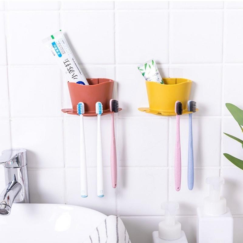 1PCS/Punch-free Razor Storage Rack Bathroom Wall Hanging Brushing Tooth Washing Toothbrush Holder Ra