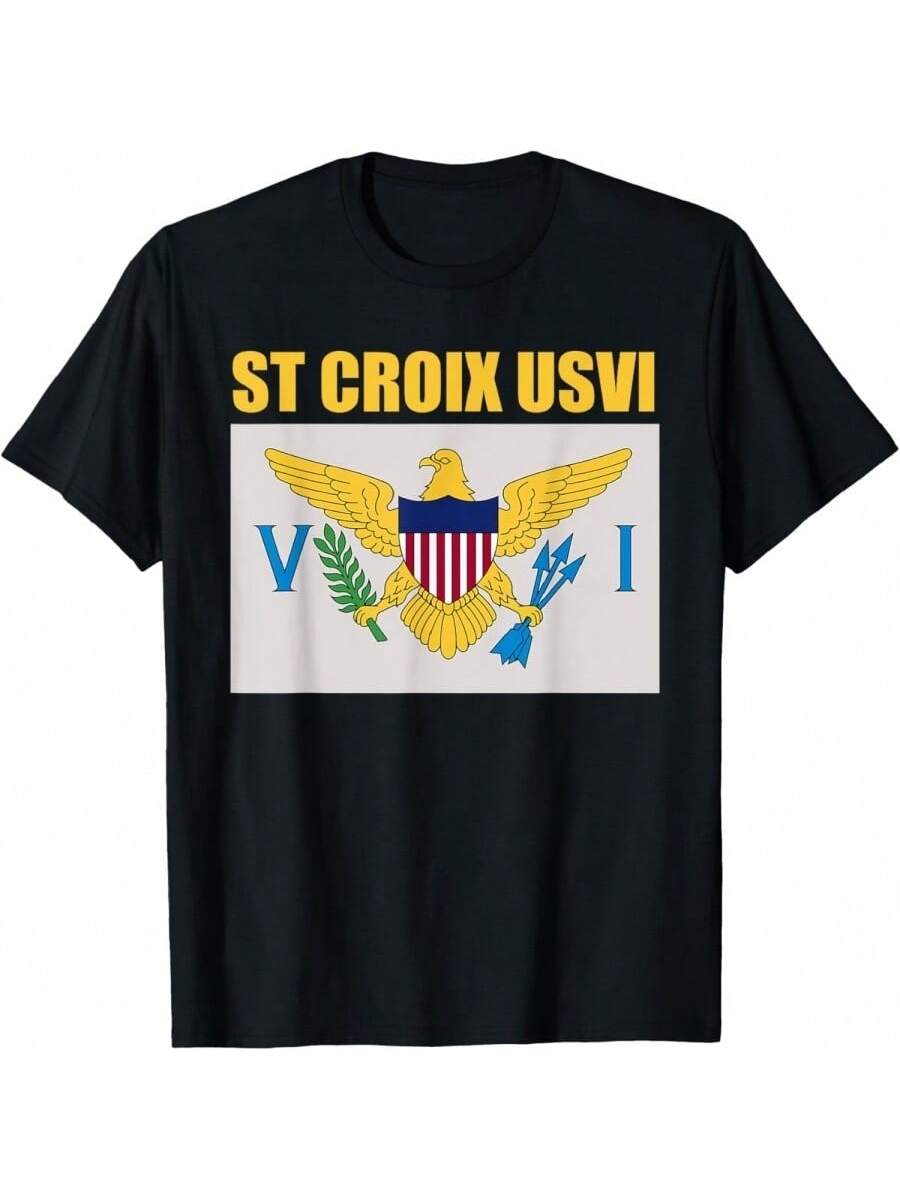 St. Croix Virgin Islands Flag T Shirt T-Shirt S разноцветный