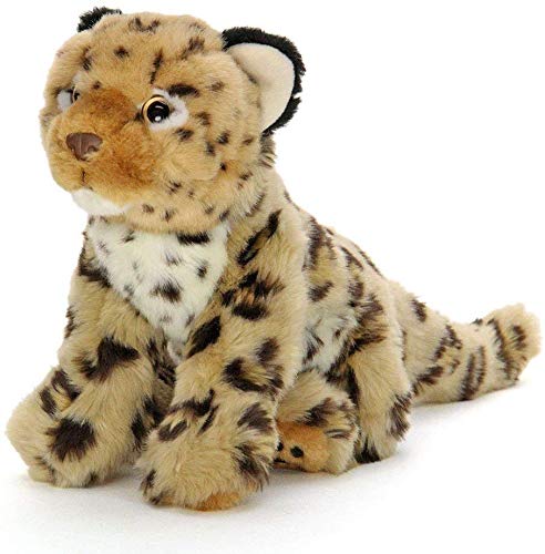 Carolata Leopard Plush Toy (Baby/Real Animal Family/Soft Touch) Realistic Animal Toy Doll Gift Present Birthday (Twice Tested) / Christmas Present