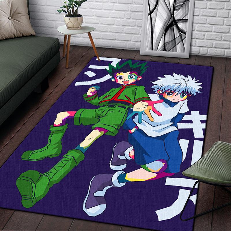 Hunter X Hunter Carpet for Living Room,Soft Flannel Rug for Bedroom ,Anti-Slip  BATHROOM Mat,  Baby Play Mat, Kitchen Mat