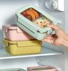WORTHBUY 304 Stainless Steel Divided Bento Lunch Box With Detachable Lid Student Portable Large Capacity Sealed Lunch Container