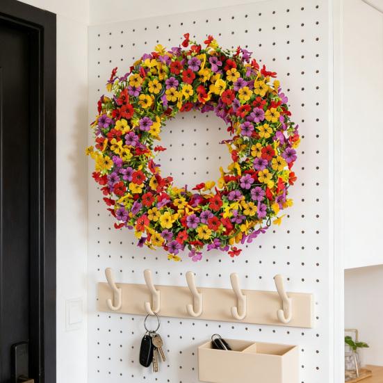 180CM Artificial Violet Flower Garland UV Resistant Realistic Fall Faux Flower Rattan Vine Wedding Party Hanging Simulation Bloom Decoration