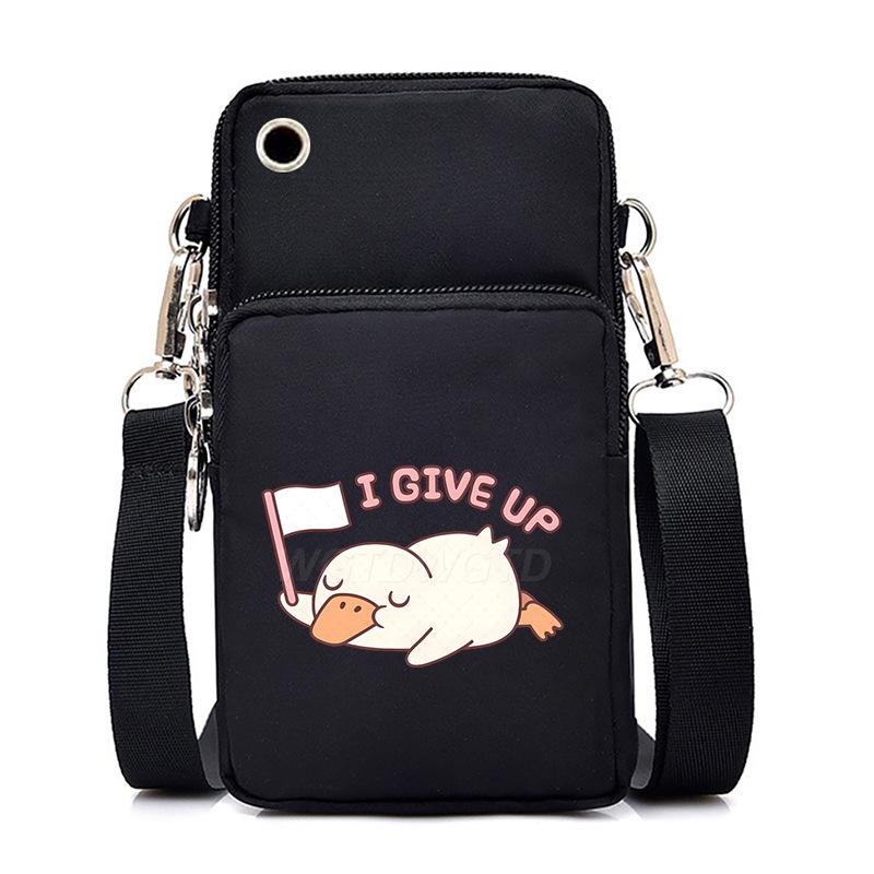 Casual mobile phone bag cute printing new messenger bag Korean version versatile small bag vertical change bag