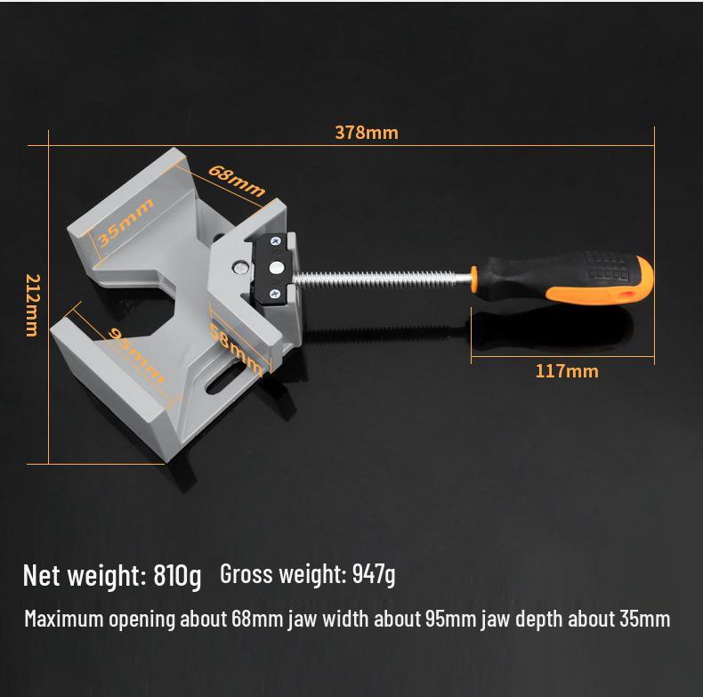90° Right Angle Clamp for Welding, Woodworking, and Carpentry