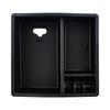 For Toyota Hilux Vigo Fortuner Innova 2004 - 2014 Car Armrest Storage Box ABS+Rubber Pad Accessories