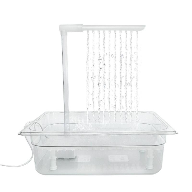 Automatic Bird Bathhouse Bathtub Parrots Shower Box with Multiple Tap Shower Multifunctional Bird Bathtub