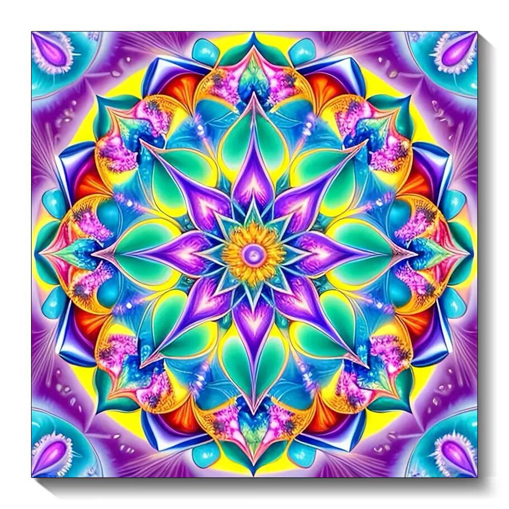 Diamond Painting Mandala DIY 5D Full Square Round Drill Embroidery Fantasy Mosaic Flower Wall Decorations Living Room New 2026