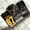 Hockey Player Sidney C-Crosby Phone Case For iPhone 17,16,15,14,13,12,11 Plus,Pro Max,XS,Colored Silver Plated Inside Cover