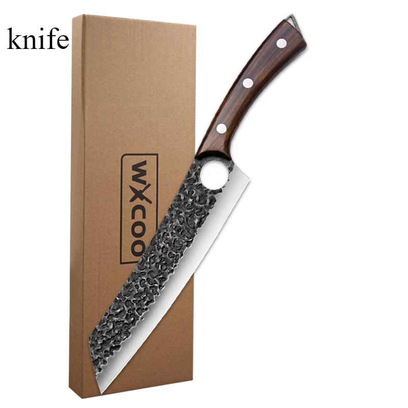 Forging Boning Knife Three-piece Combination Kill Pig Meat Cutting and Dividing Small Scimitar Multi-purpose Knife Sharp Slicing Master Chef Knife