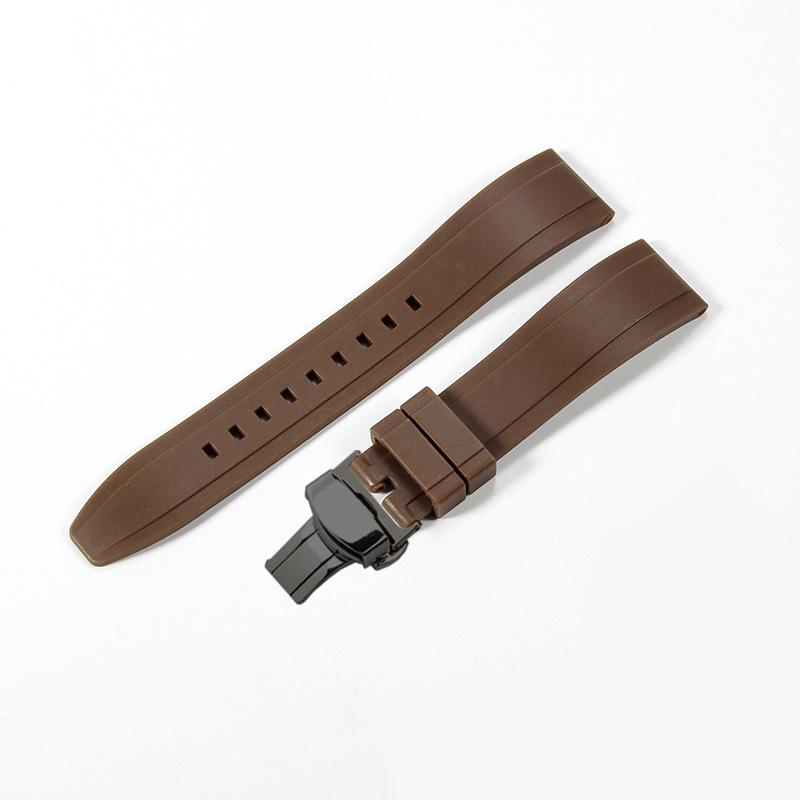 Gumowy Pasek 22mm Pasek z Szybkim Mocowaniem Odpowiedni do Shuttle West Iron Chengmeidu Comcast Seiko Fluorosilikonowy Zegarek