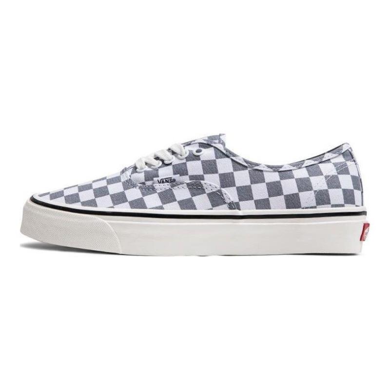 Vans Authentic 44 DX Canvas Comfortable Versatile Wear Resistant Low Top Unisex Skate Shoes Gray White VN0A7Q5CBM7 35