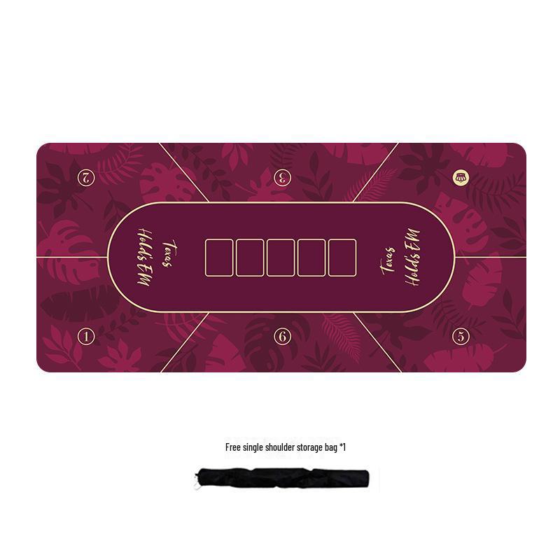 Texas Hold'em Silent Non-slip Poker Table Mat - Thickened Family Party Card Cloth, TikTok Style, Extra Large