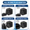 Xiaomi 3PCS Universal Travel Adapter US CA UK EU to AU Australia Plug Converter Electrical Socket Power Wall Charger 250V 2500W