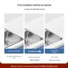 OULIN 304 Stainless Steel Single Bowl Kitchen Sink with Faucet