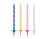 Colorful Birthday Candles, 6cm, 24 Pcs