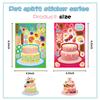8 Cartoon Cakes Make A Face Face Change Sticker DIY Hand Account Small Card Mobile Phone Case Decoration