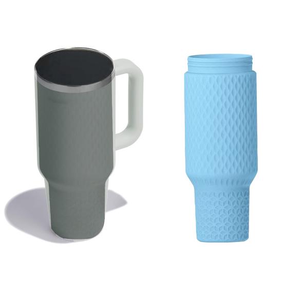 Silicone Cup Liner for 40 Oz Thermal Cups Reusable Thermal Insulation Durable Food-Grade Drinkware Accessory for Parties Outdoors