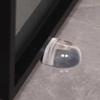 Transparent Self Adhesive Door Draft Stopper Floor Mounted Door Stop for Wall Furniture Door Handle Protection Home Improvement