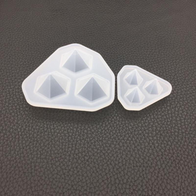 1ks Mini silikonová forma ve tvaru diamantu DIY Ručně vyráběná na šperky Příslušenství Forma na zdobení bílého dortu Kuchyňské potřeby